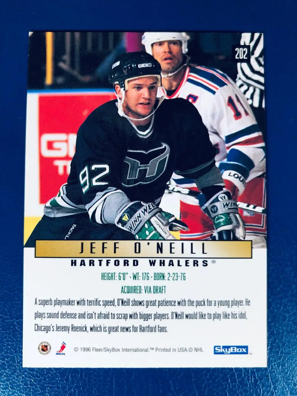 Карточка Jeff O’Neill “Hartford Whalers” 1