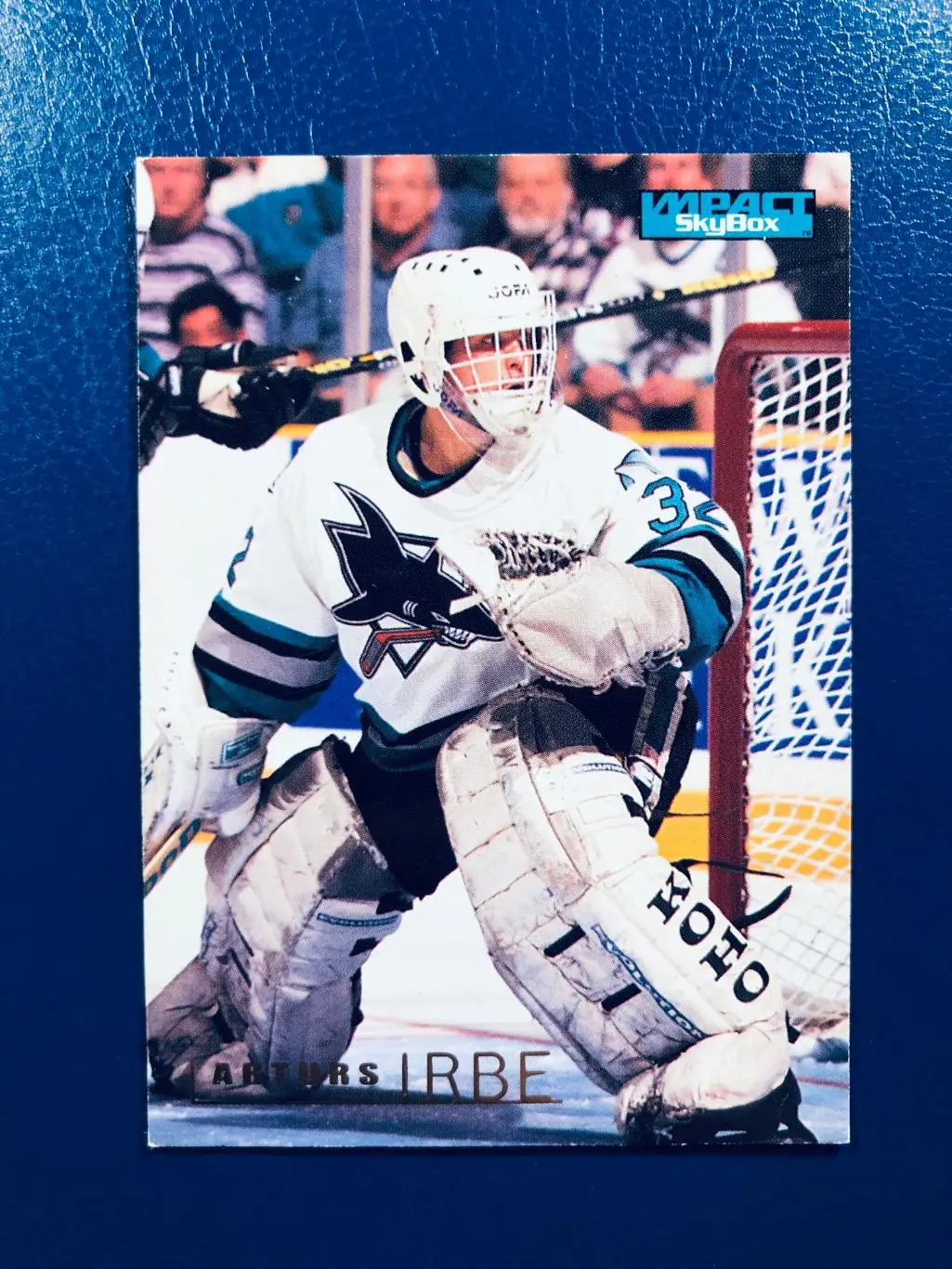 Карточка Arthurs Irbe San Jose Sharks