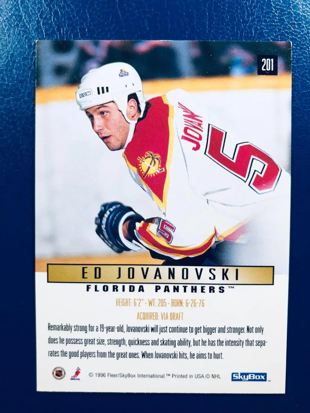 Карточка Ed Jovanovski Florida Panthers 1