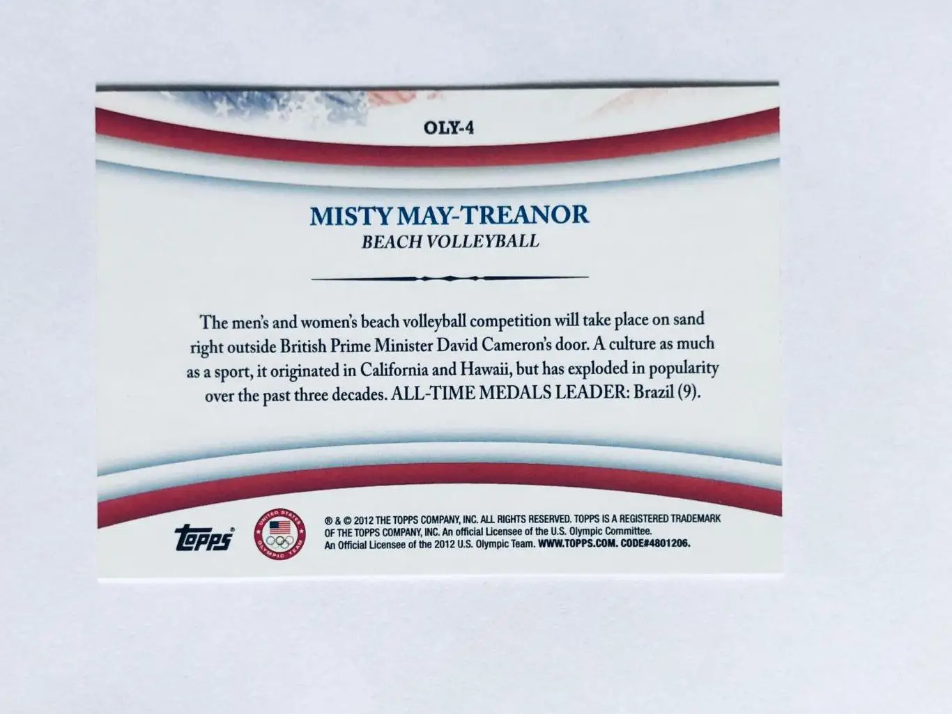 Карточка Misty May-Treanor „Пляжный волейбол” 1