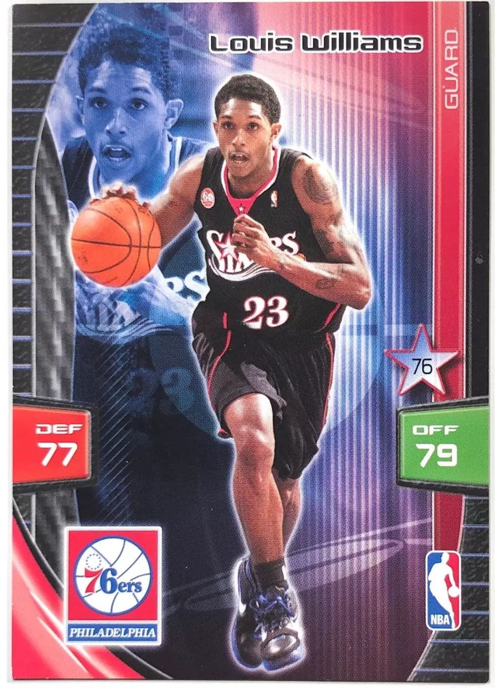 Карточка Louis Williams Philadelphia 76ers