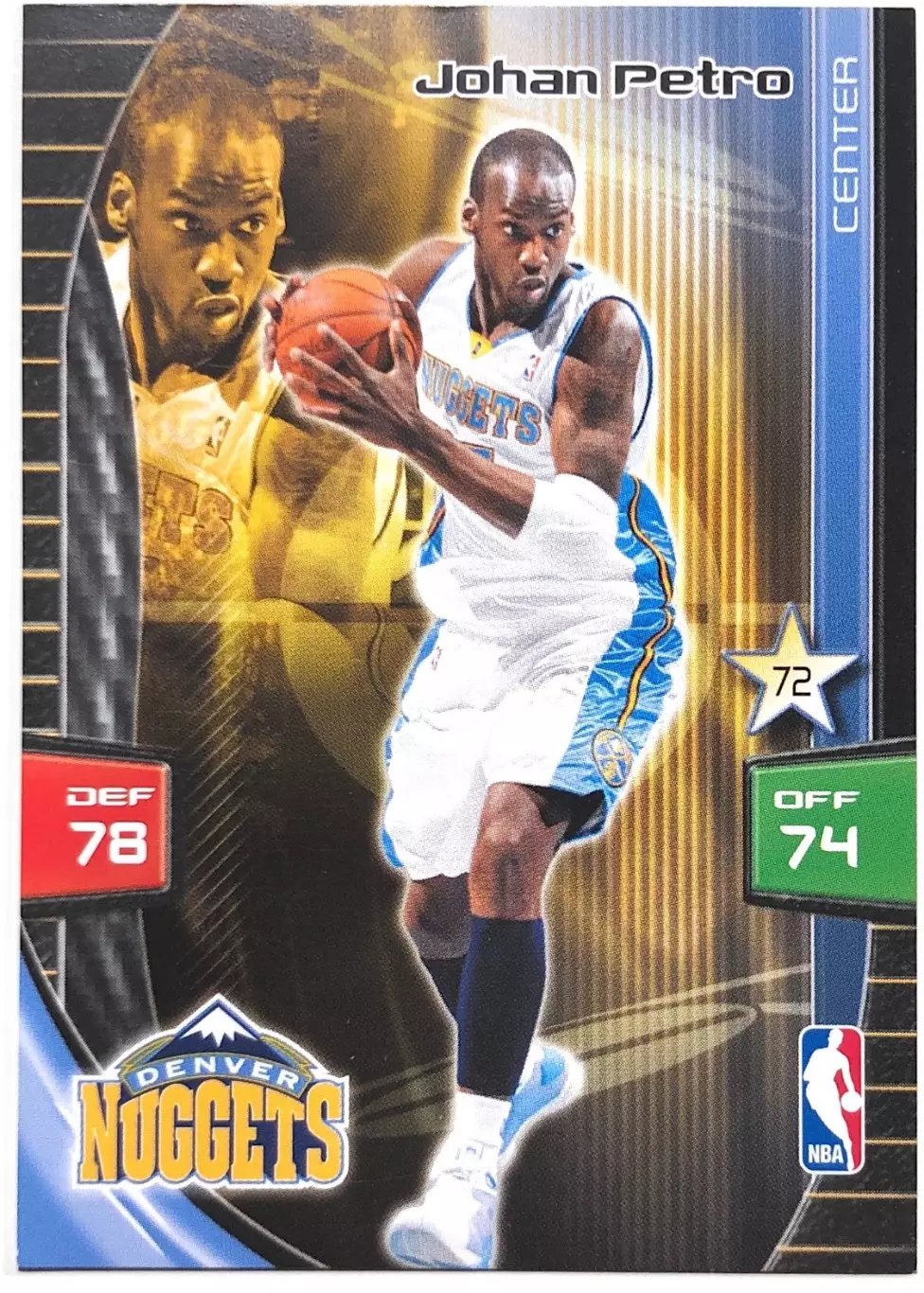 Карточка Johan Petro Denver Nuggets