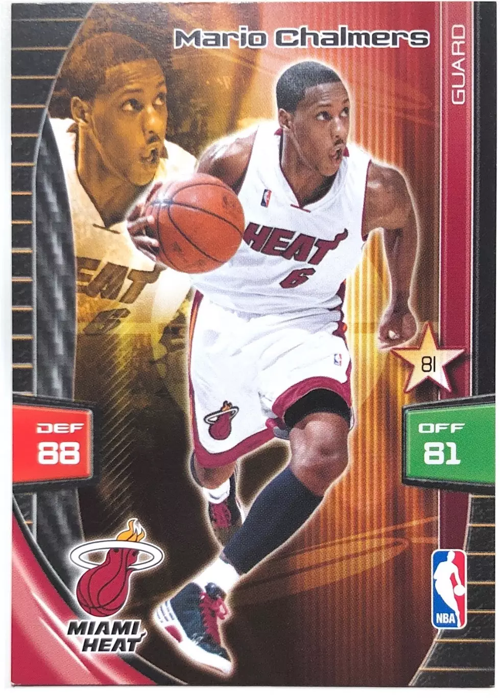 Карточка Mario Chalmers Miami Heat