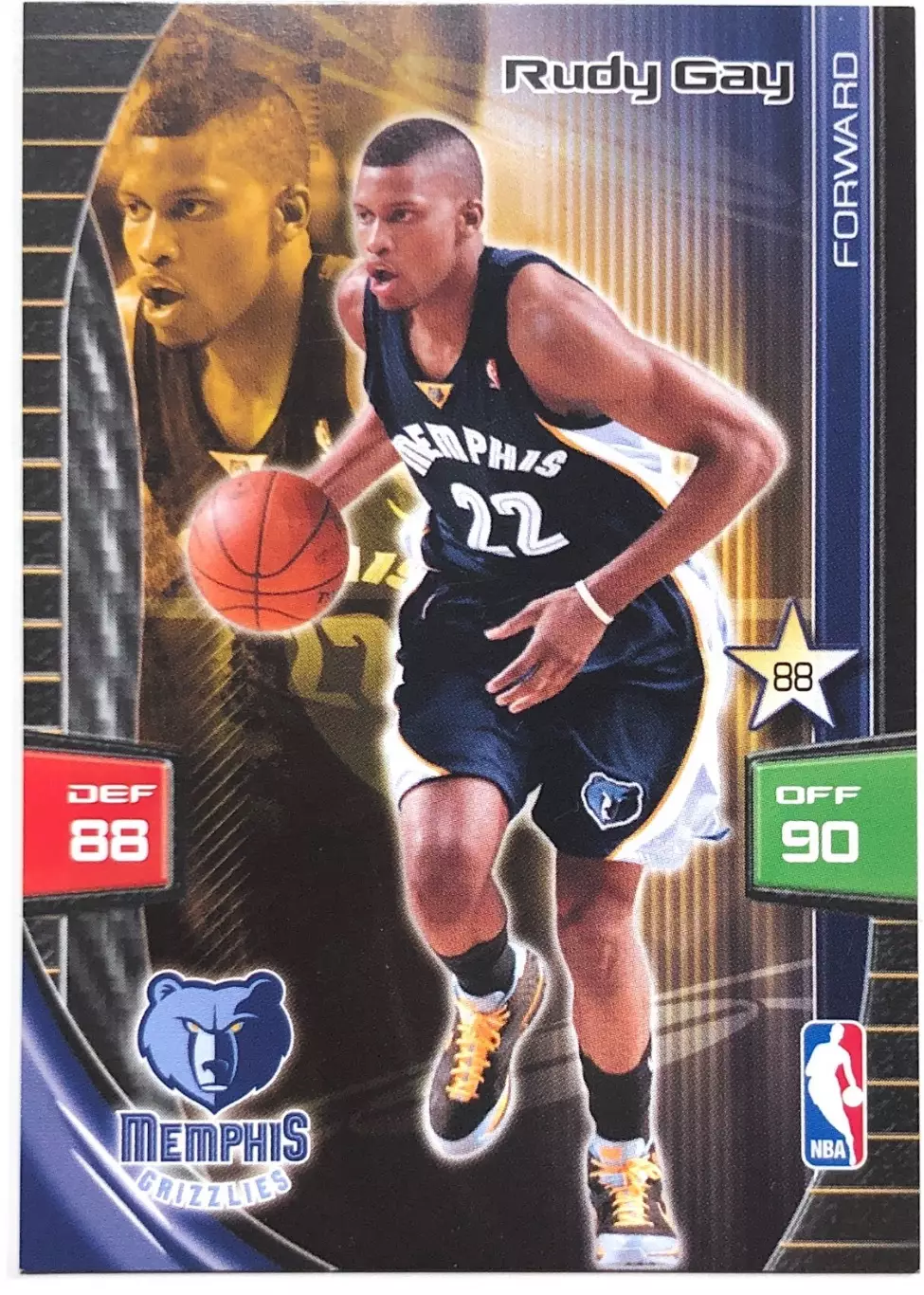 Карточка Rudy Gay Memphis Grizzlies