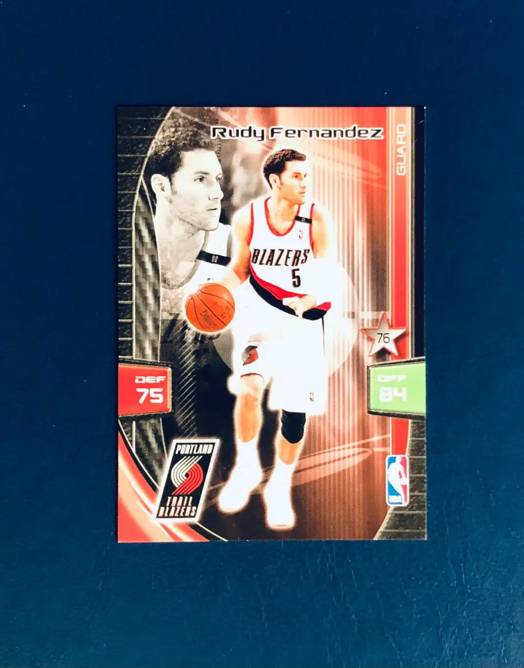 Карточка Rudy Fernandez Portland Trail Blazers