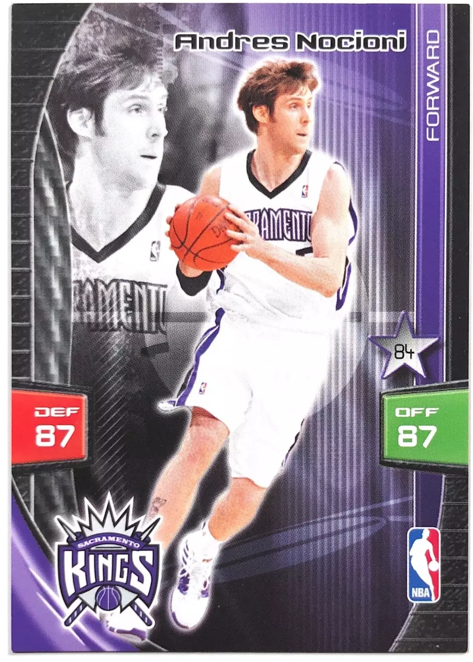 Карточка Andres Nocioni Sacramento Kings