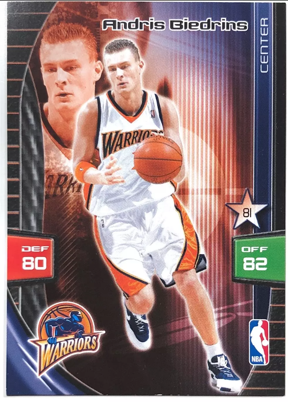 Карточка Andris Biedrins Golden State Warriors