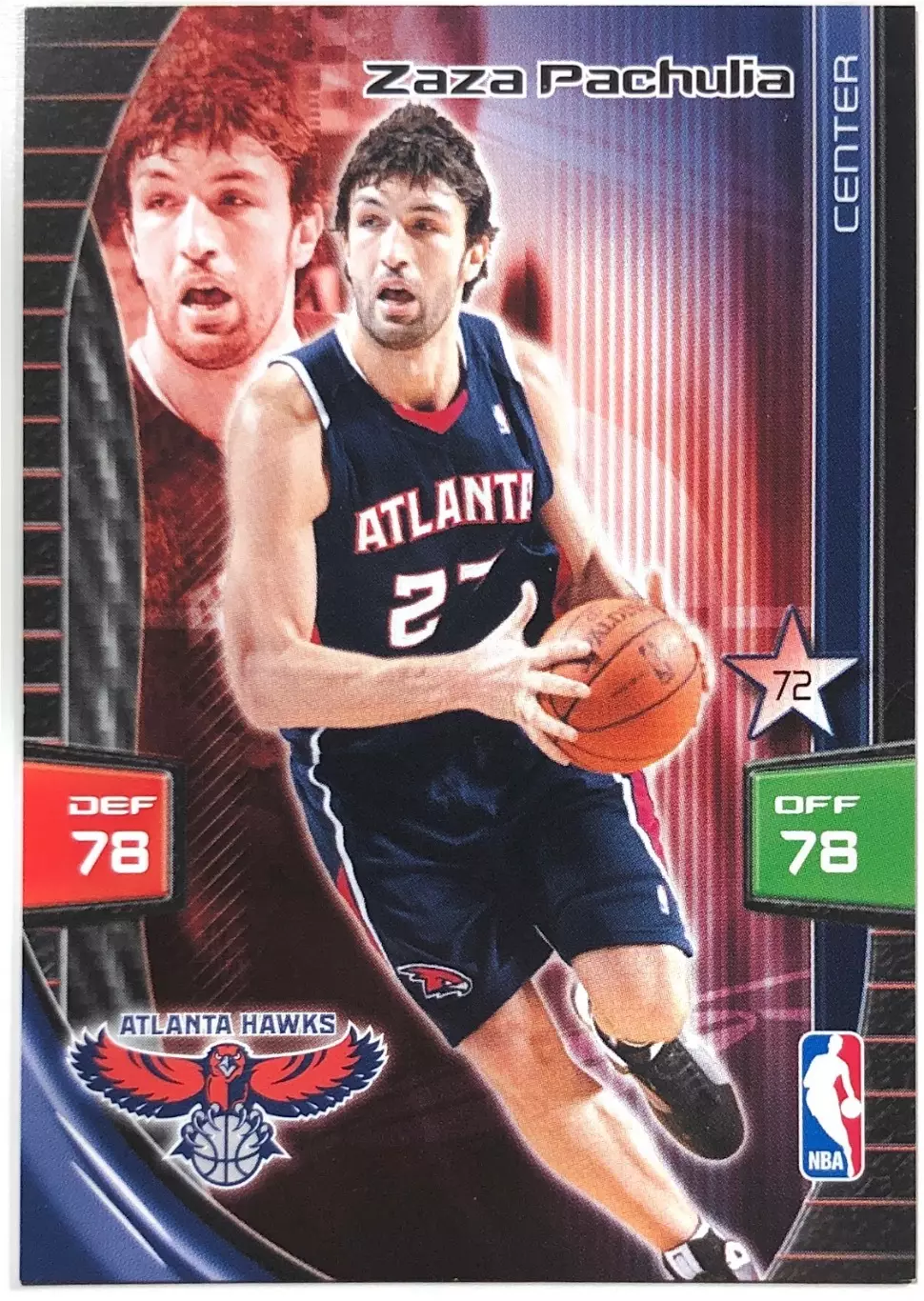 Карточка Zaza Pachulia Atlanta Hawks