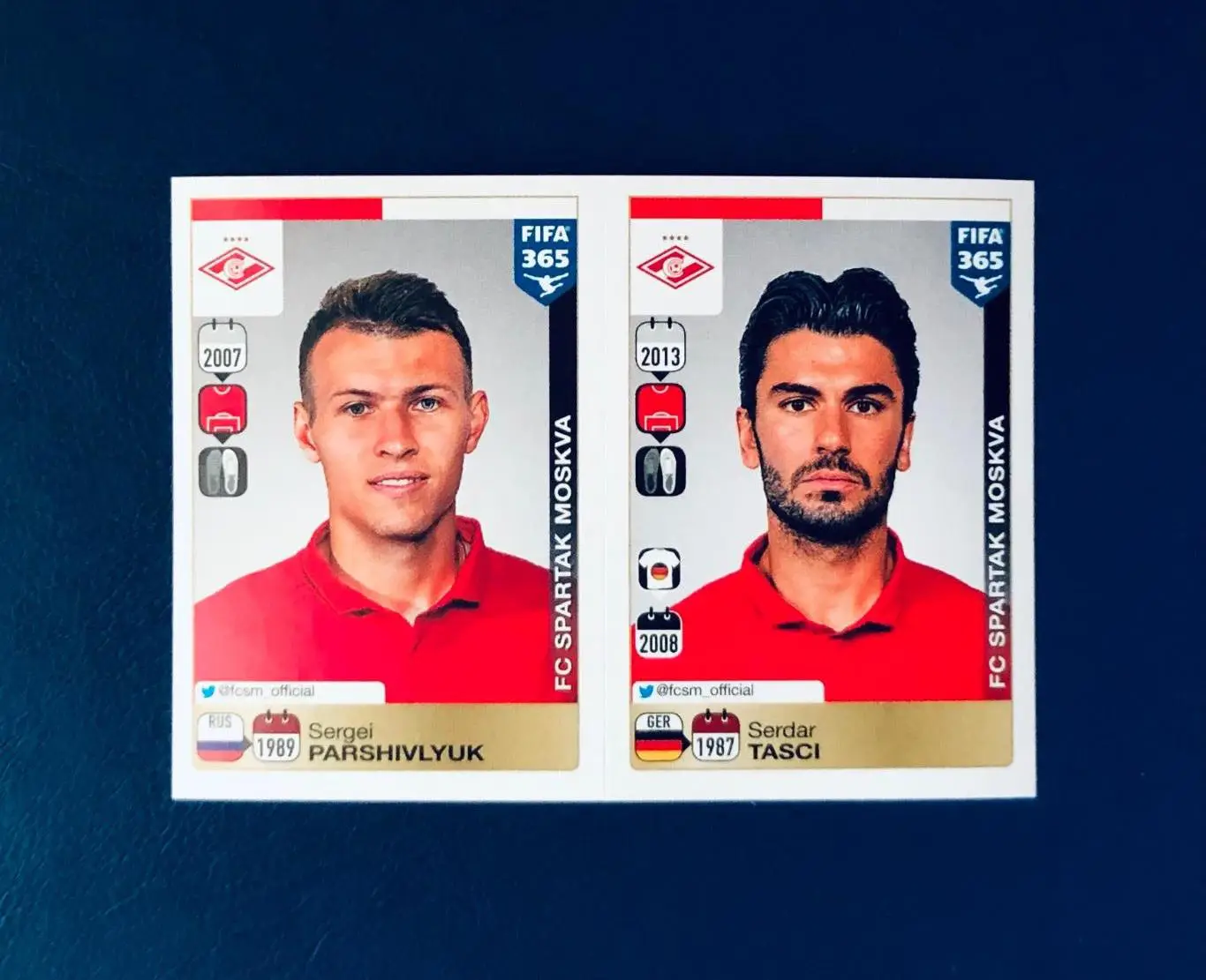 Наклейка Sergei Parshivlyuk/Serdar Tasci Spartak Moskva