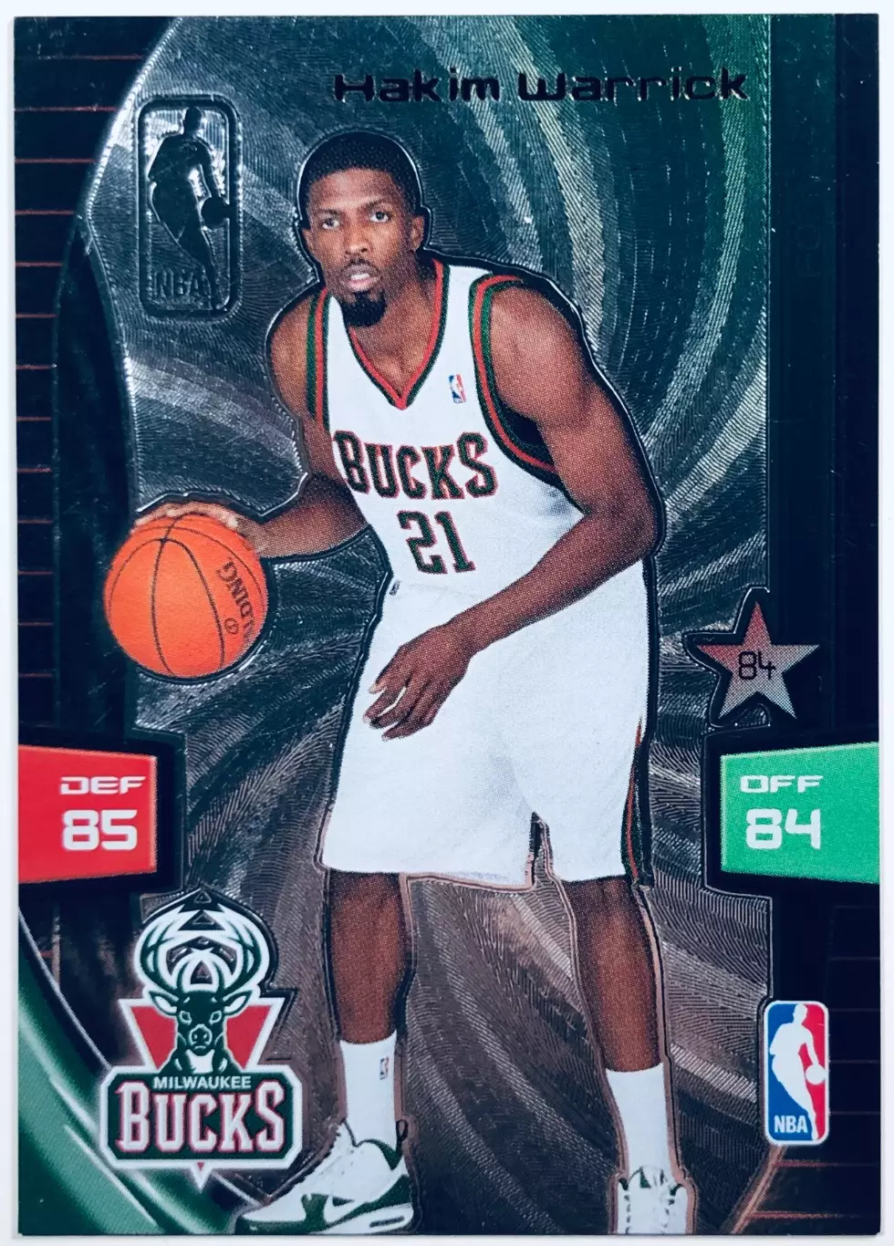 Карточка Hakim Warrick Milwaukee Bucks