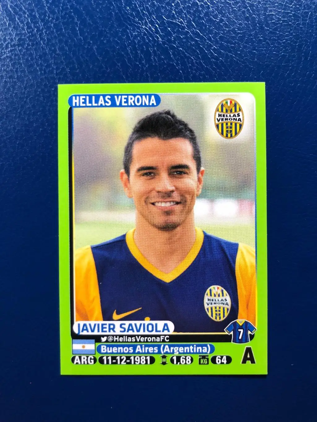 Наклейка Javier Saviola Hellas Verona