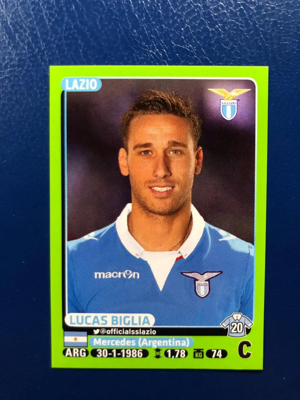 Наклейка Lucas Biglia Lazio