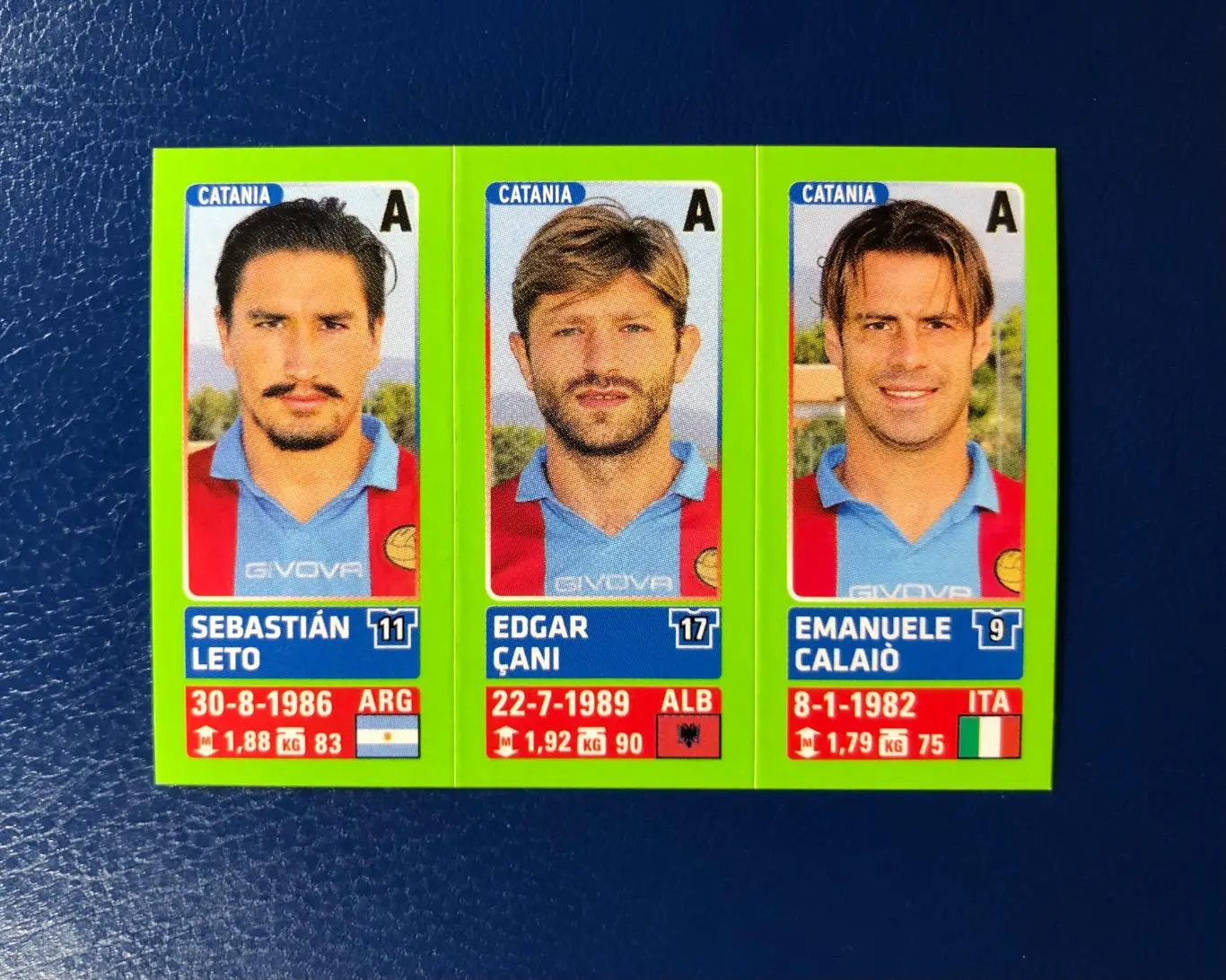 Наклейка Sebastian Leto/Edgar Cani/Emanuele Calaio Catania