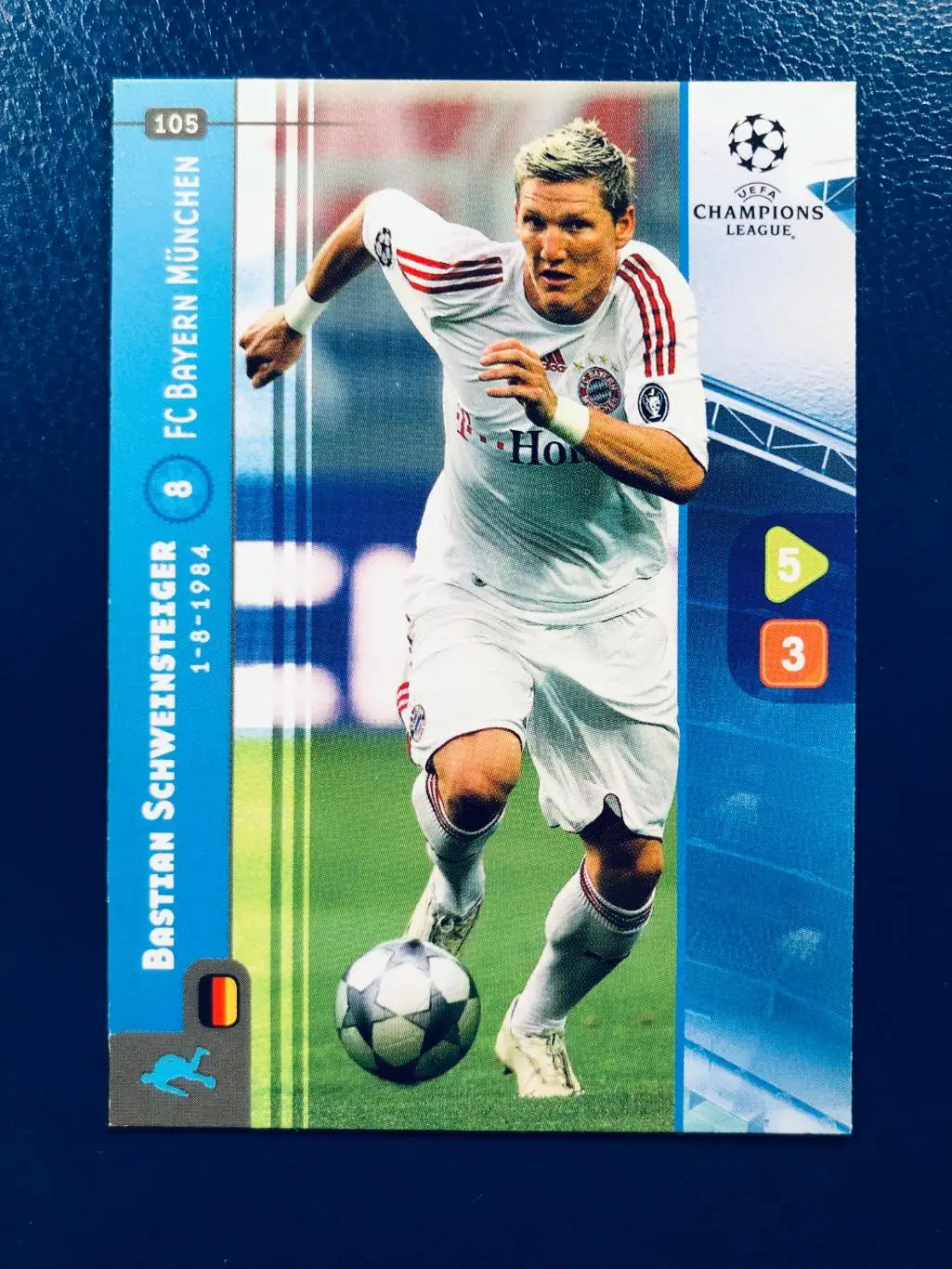 Карточка Bastian Schweinsteiger FC Bayern Munchen