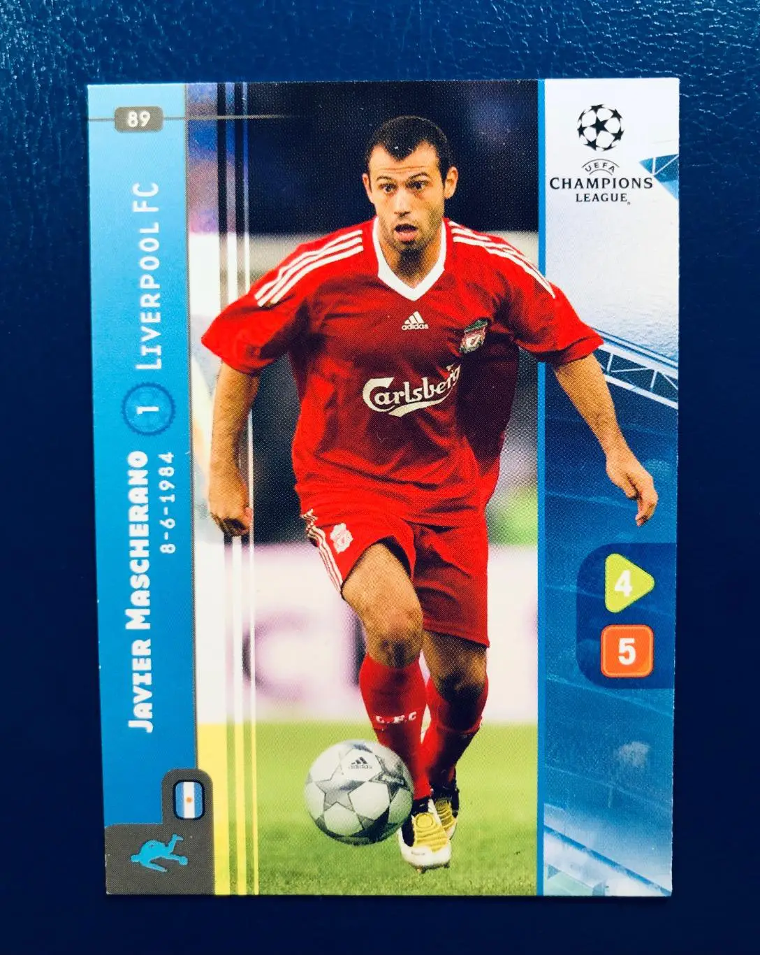 Карточка Javier Mascherano Liverpool FC