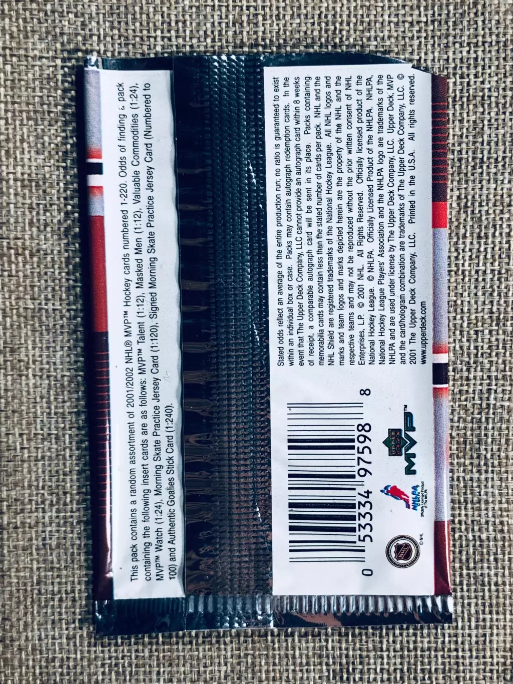 Пакетик NHL Стив Айзерман 1