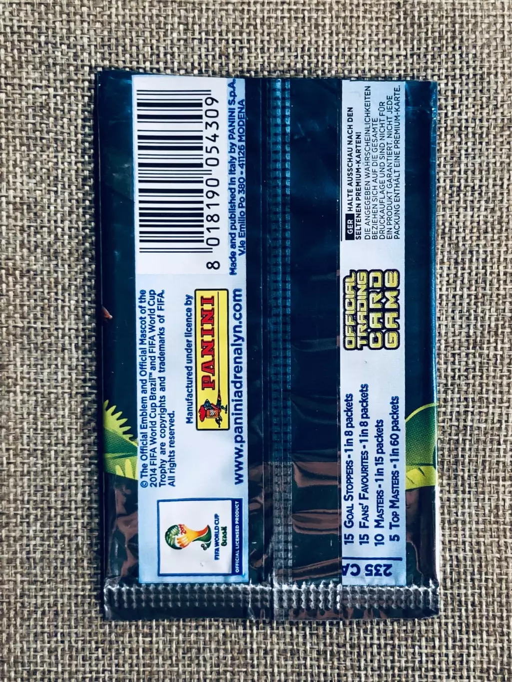 Пакетик Чемпионат Мира 2014 1