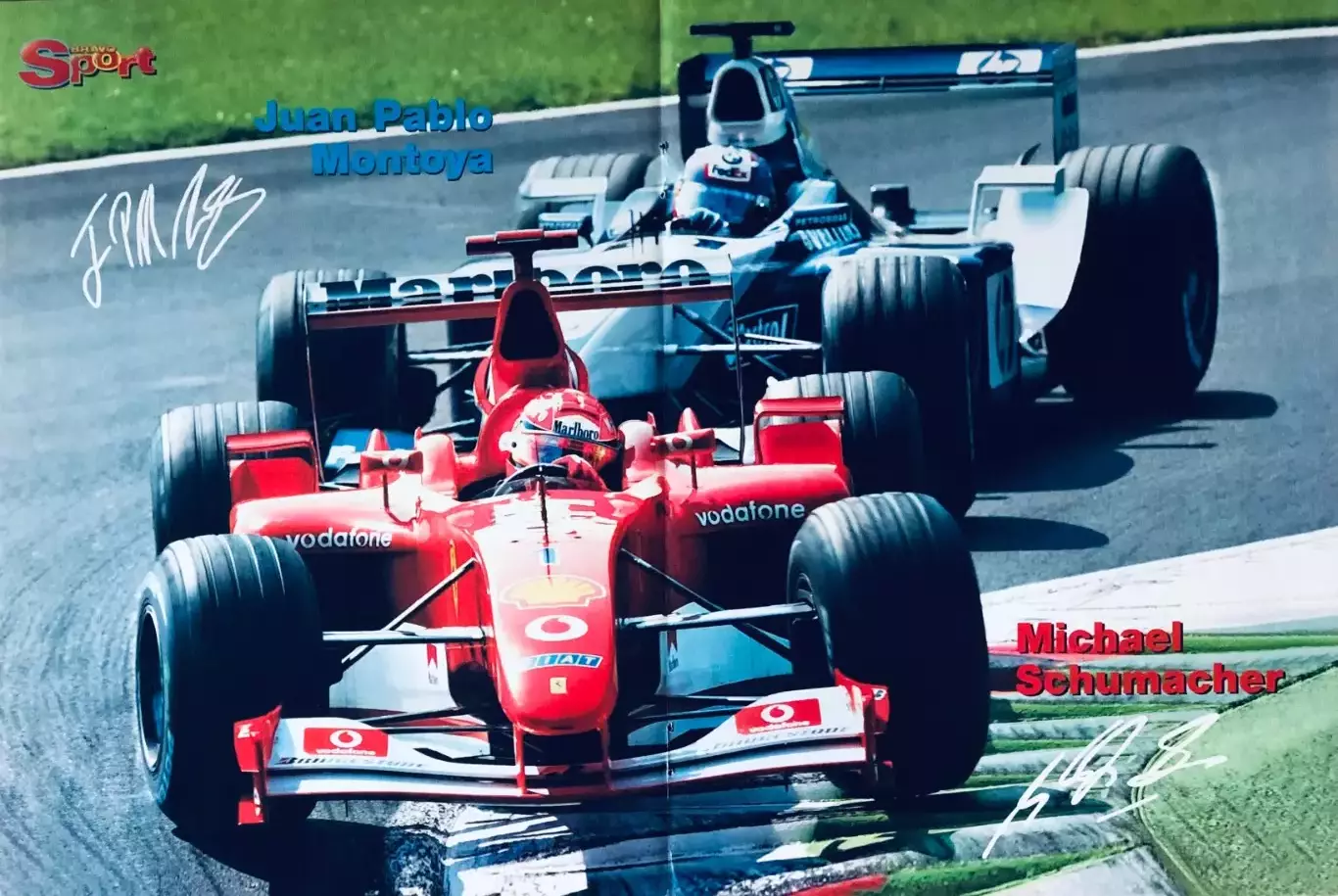 Постер Juan Pablo Montoya/Michael Schumacher/Borussia Dortmund