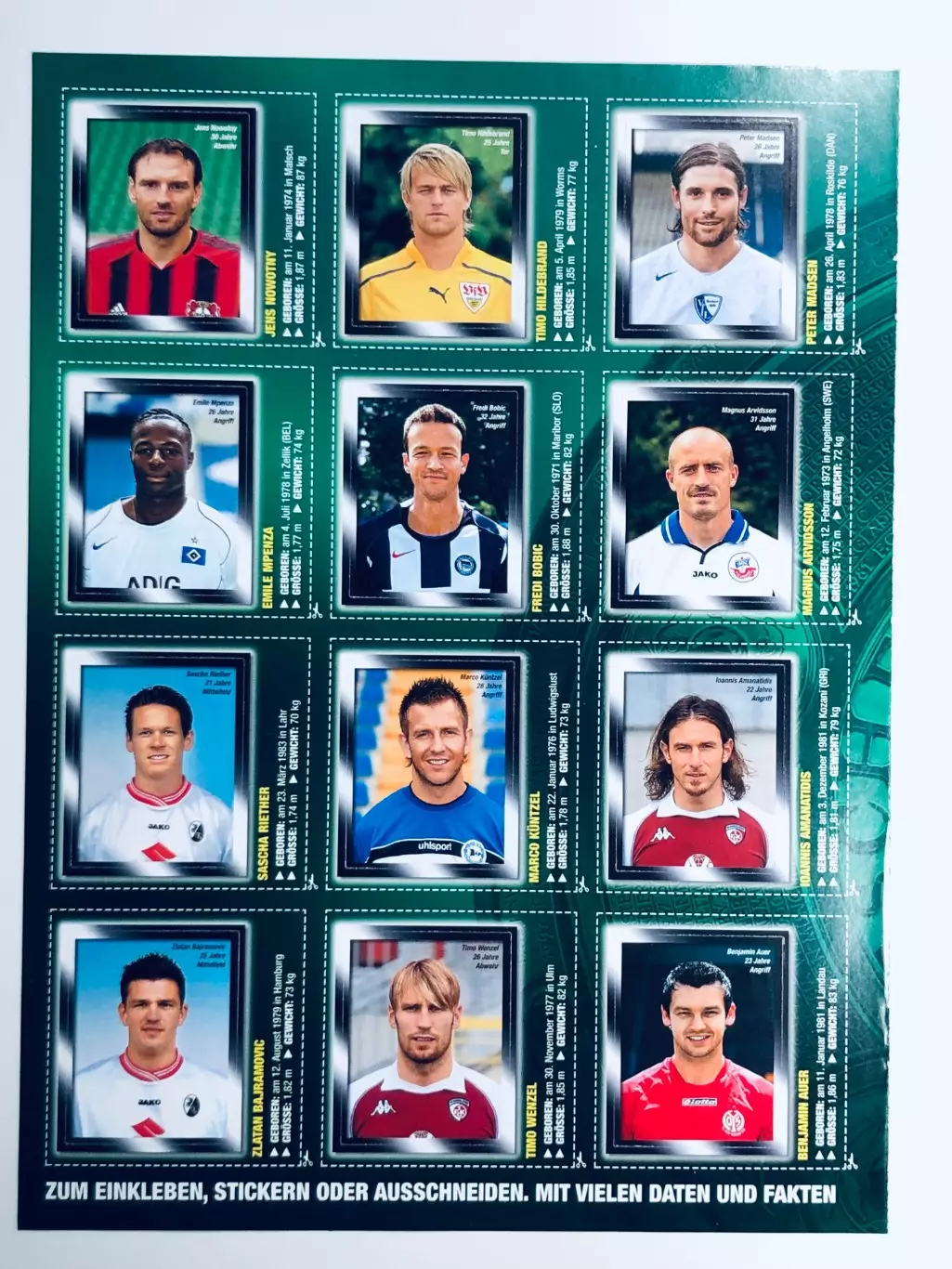 Стикеры ФУТБОЛ «Бундеслига»