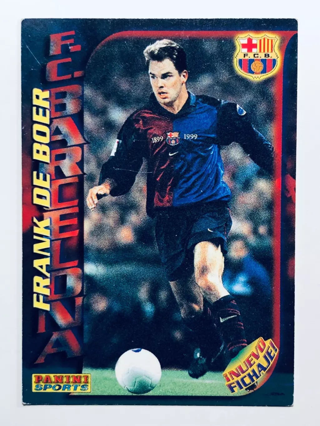 Карточка Frank de Boer F.C. Barcelona