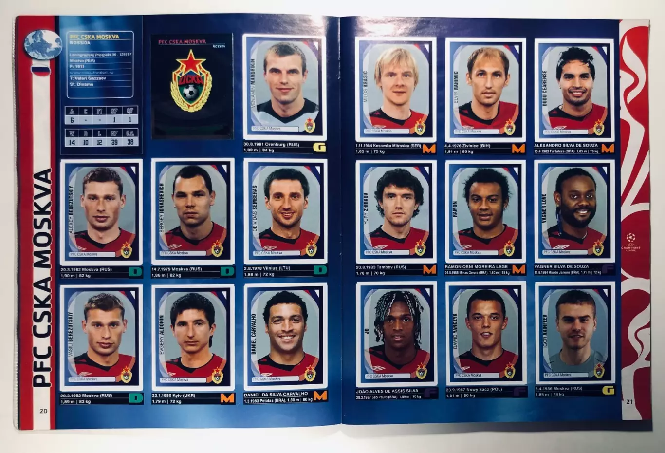 Альбом «Лига Чемпионов УЕФА 2007-2008» 3