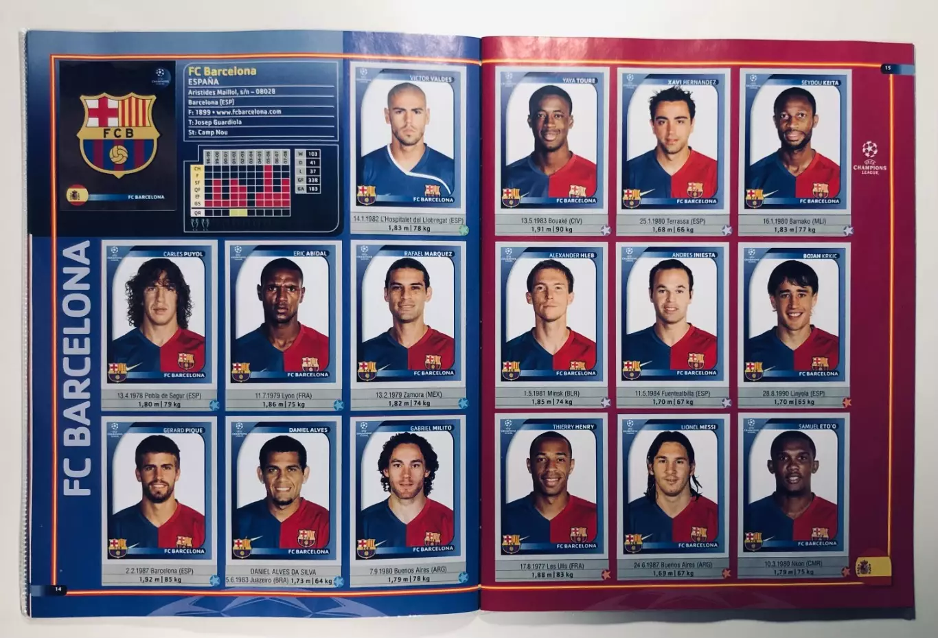 Альбом «Лига Чемпионов УЕФА 2008-2009» 1