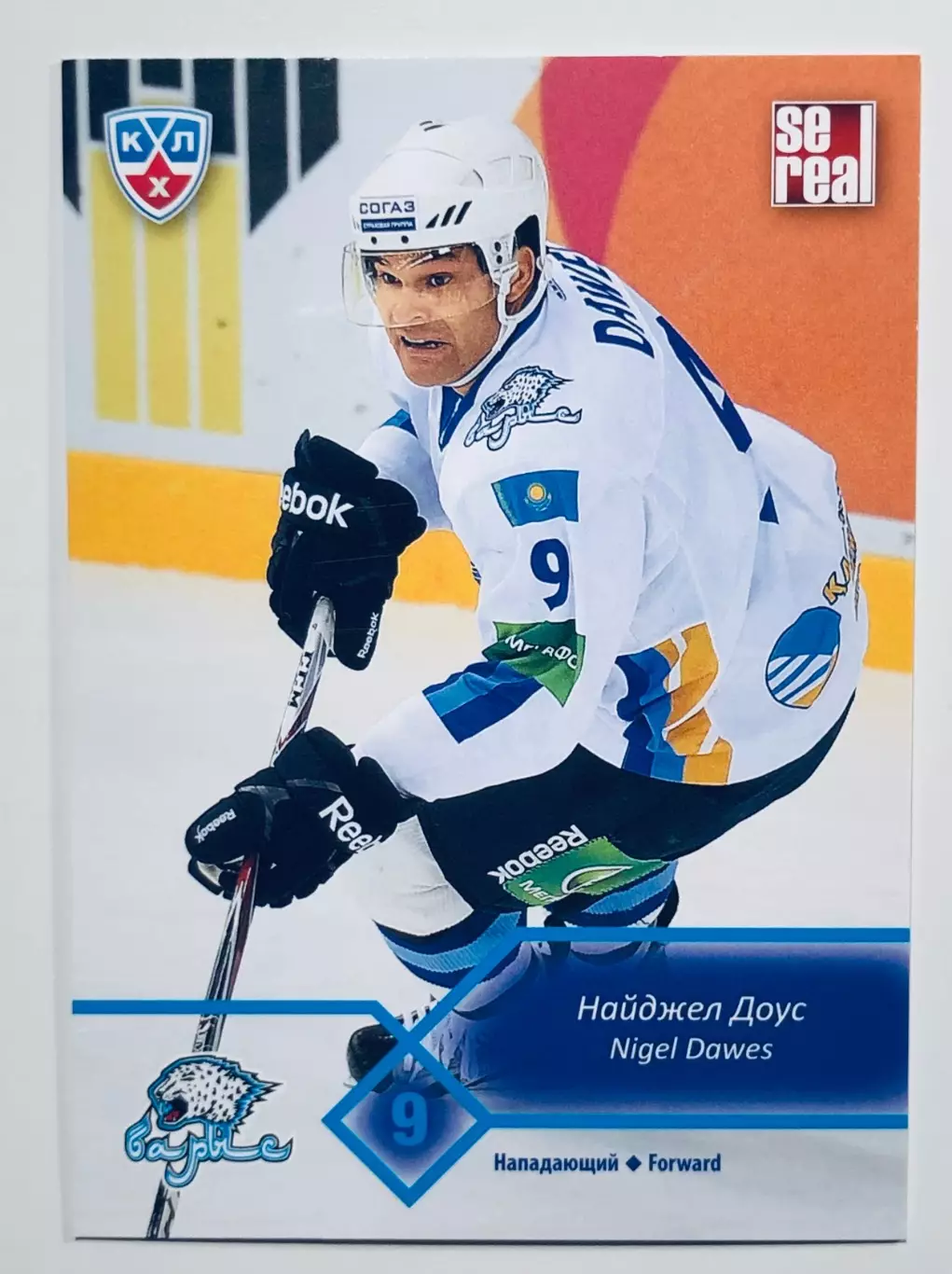 Карточка Найджел Доус ХК Барыс Астана
