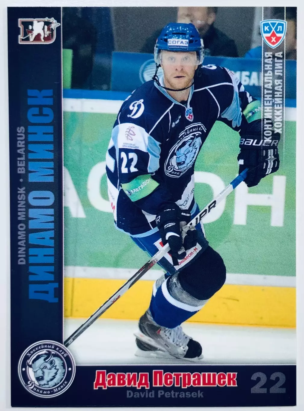 Карточка Давид Петрашек ХК Динамо Минск
