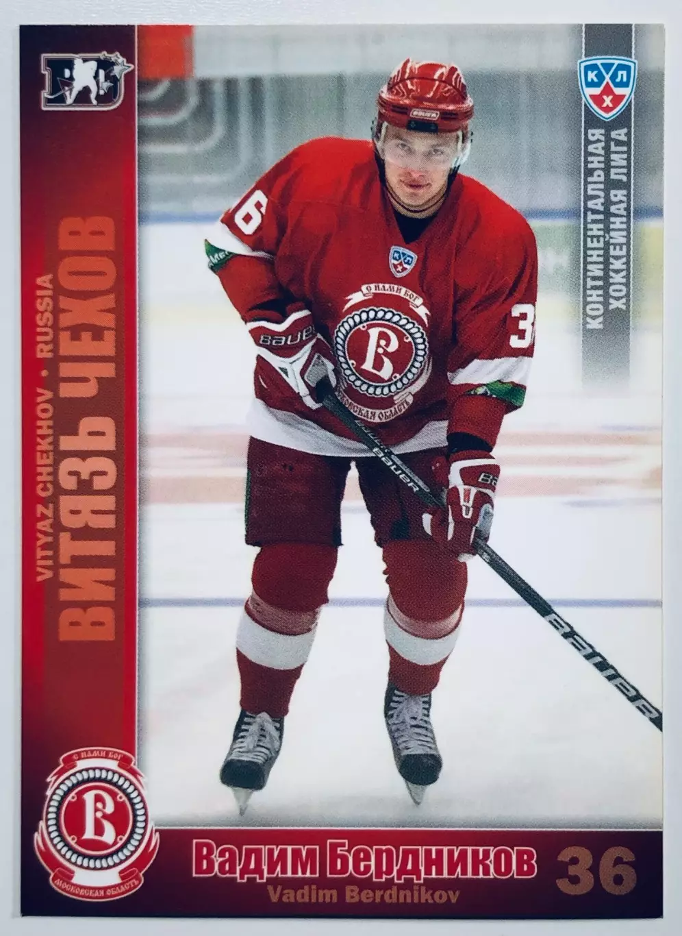 Карточка Вадим Бердников ХК Витязь Чехов
