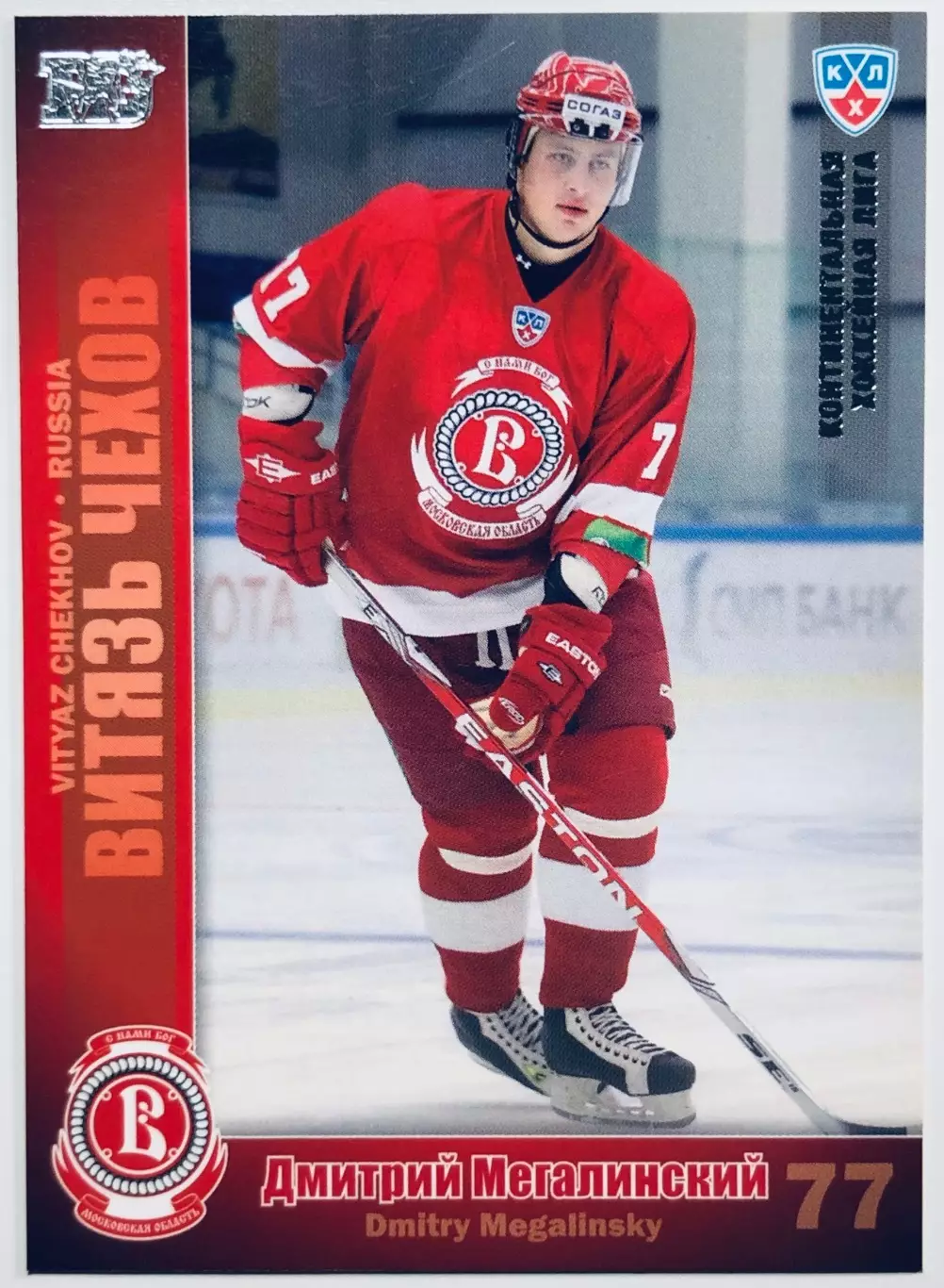 Карточка Дмитрий Мегалинский ХК Витязь Чехов