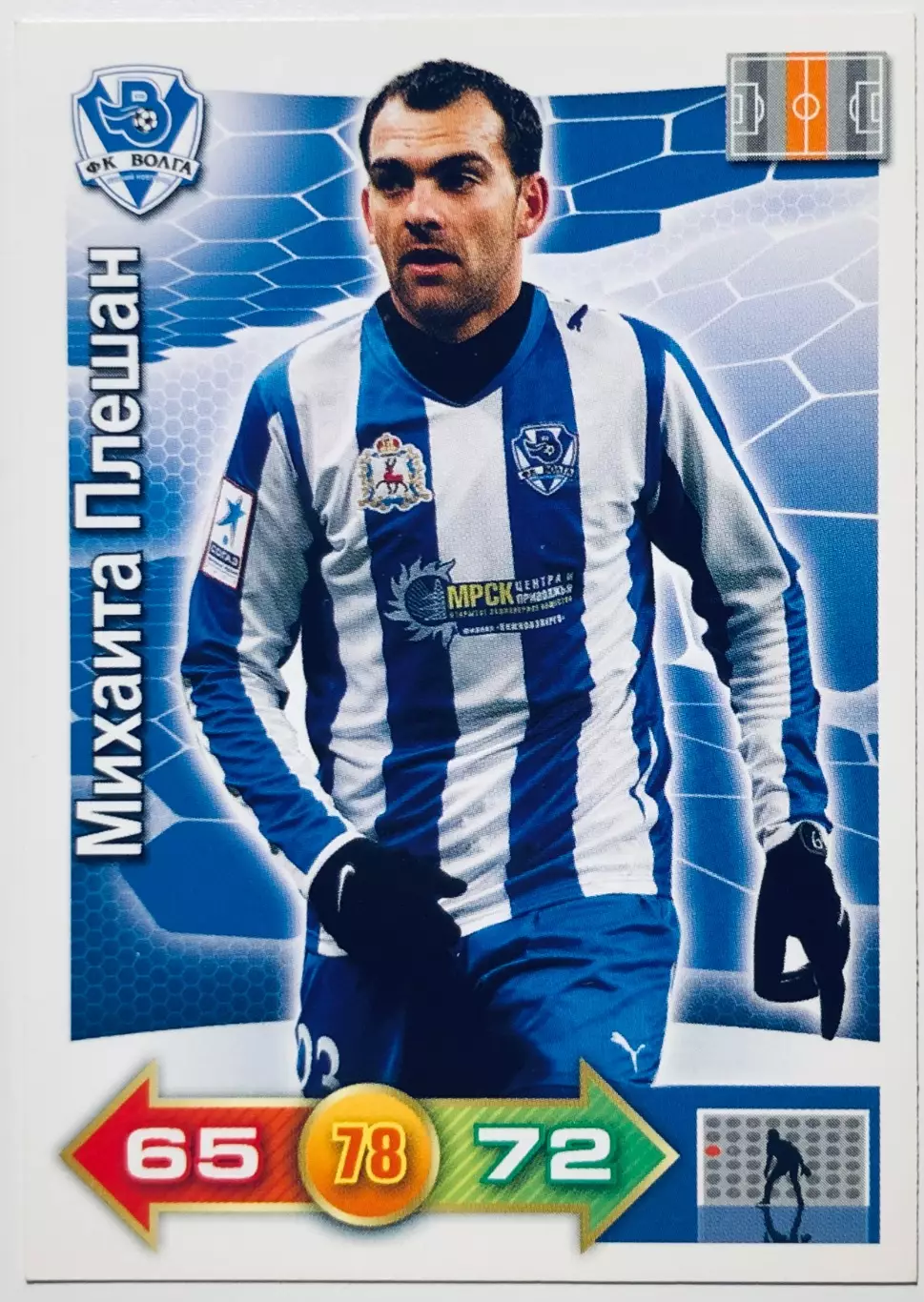 Карточка Михаита Плешан ФК Волга Нижний Новгород