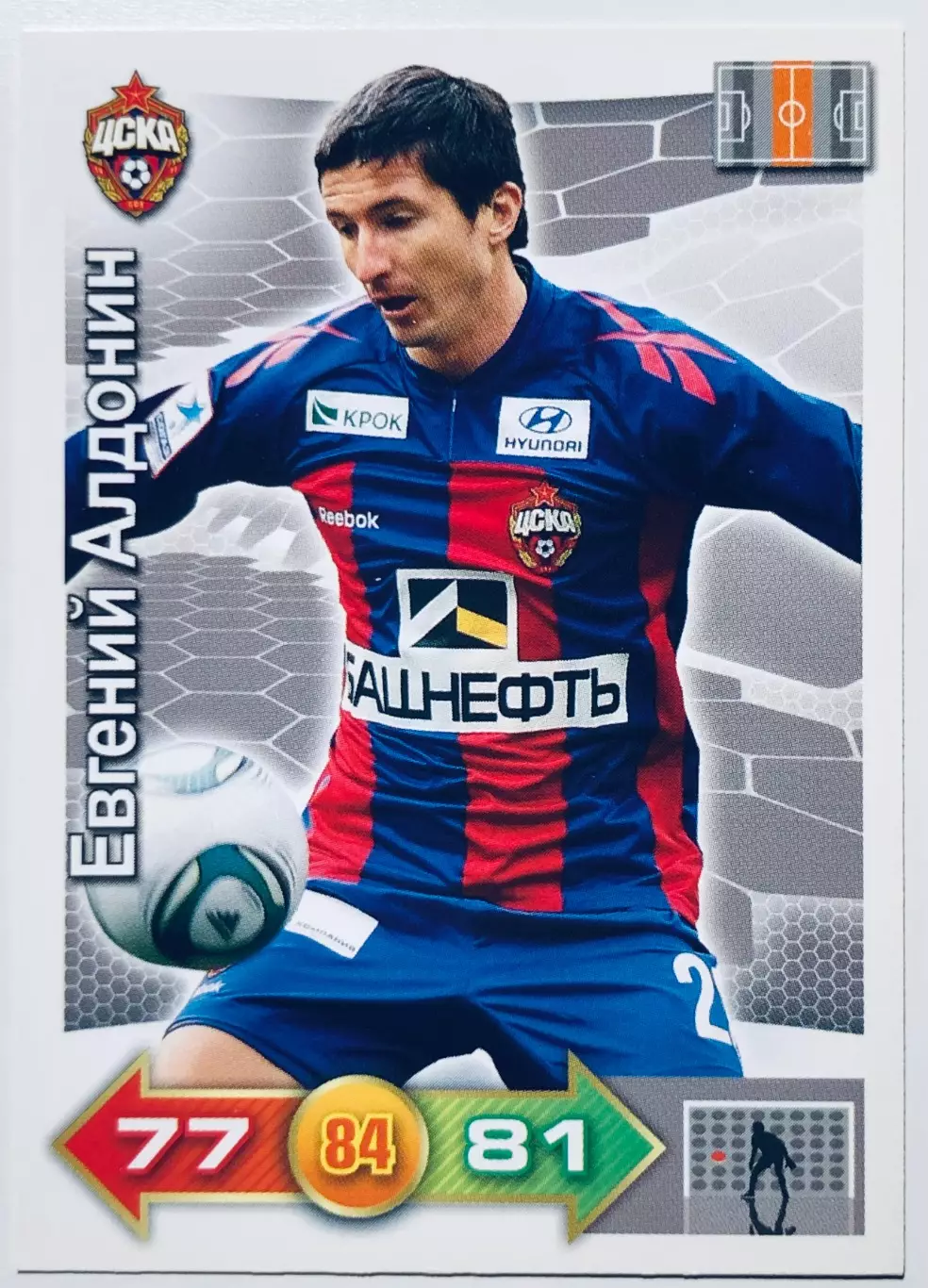Карточка Евгений Алдонин ЦСКА Москва