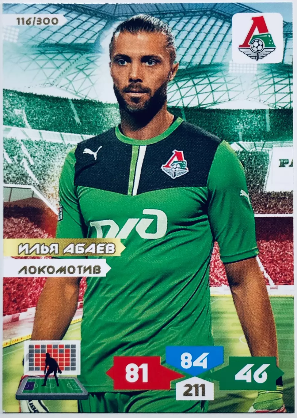 Карточка Илья Абаев ФК Локомотив Москва