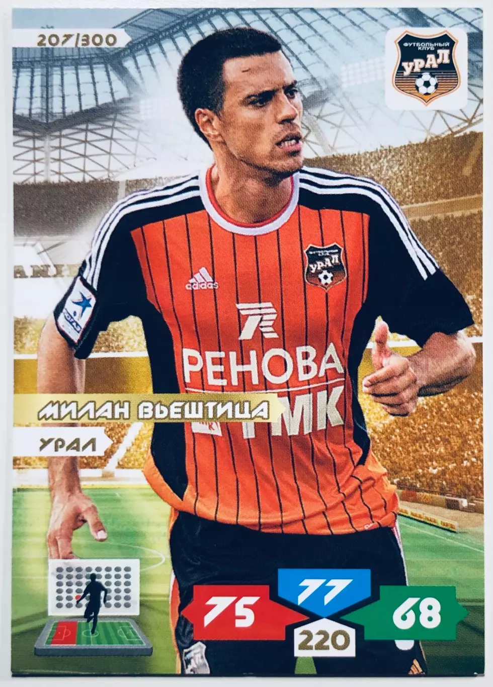 Карточка Милан Вьештица ФК Урал Екатеринбург