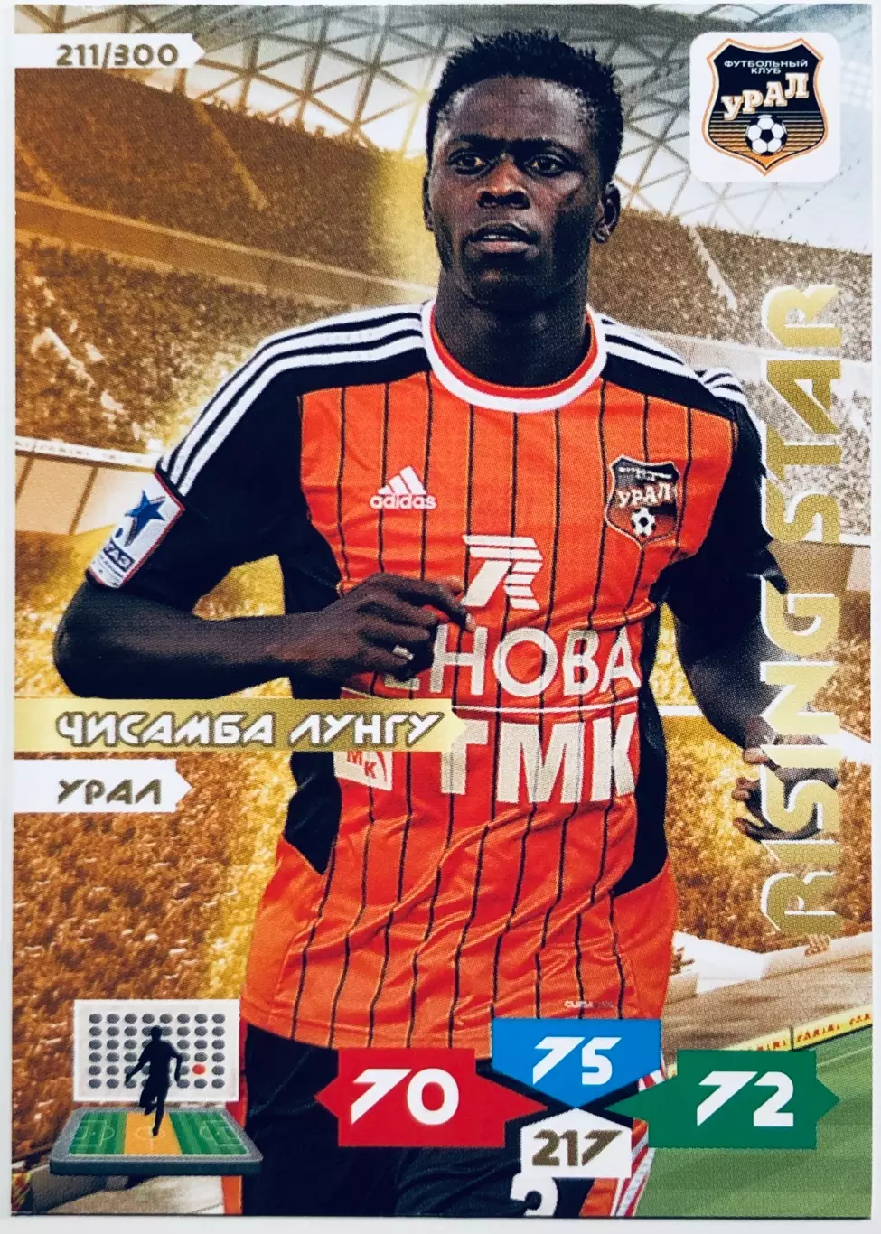 Карточка Чисамба Лунгу ФК Урал Екатеринбург