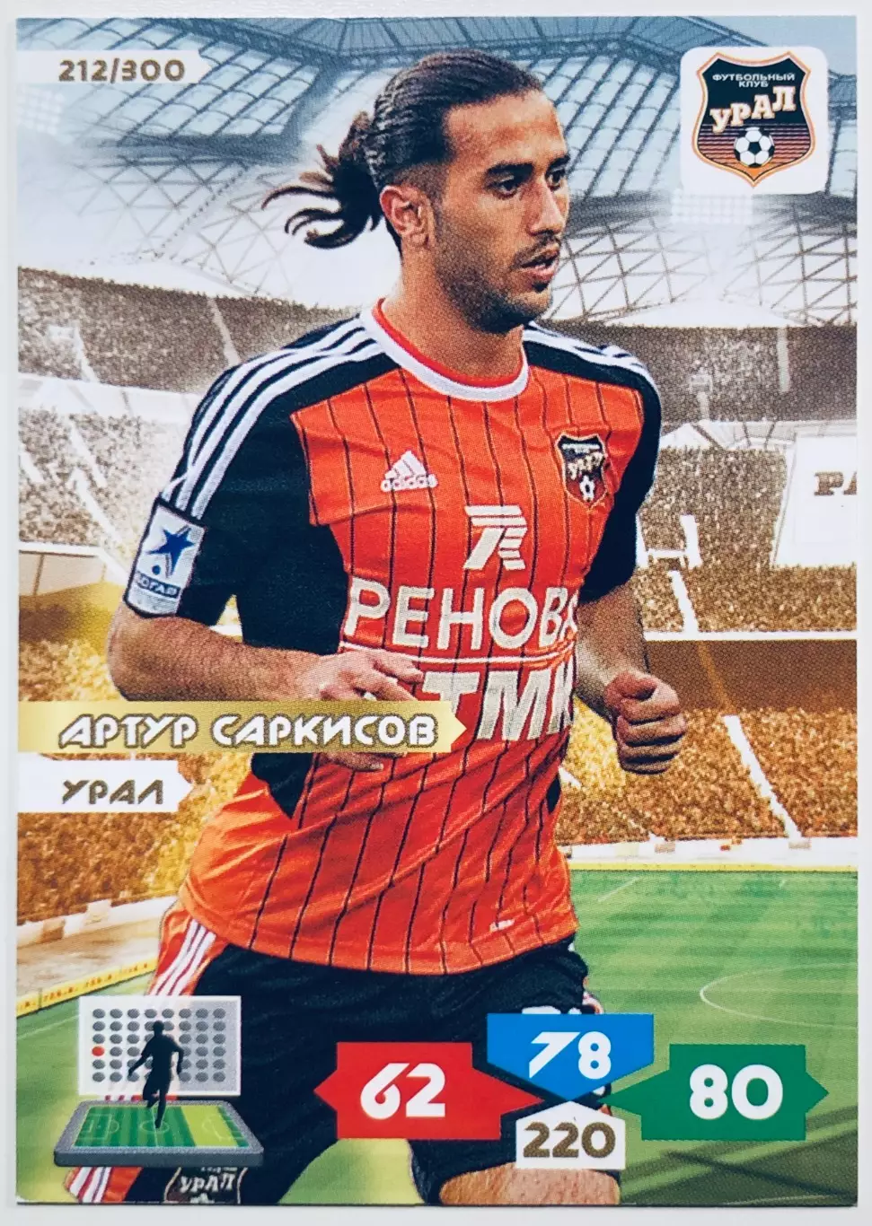 Карточка Артур Саркисов ФК Урал Екатеринбург