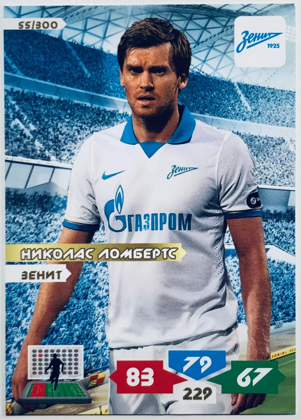 Карточка Николас Ломбертс ФК Зенит СПб