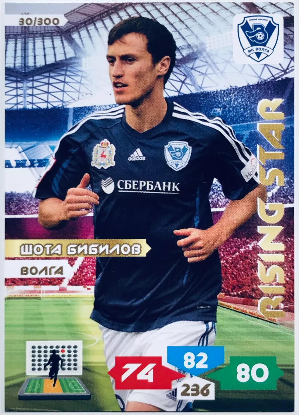 Карточка Шота Бибилов ФК Волга Нижний Новгород