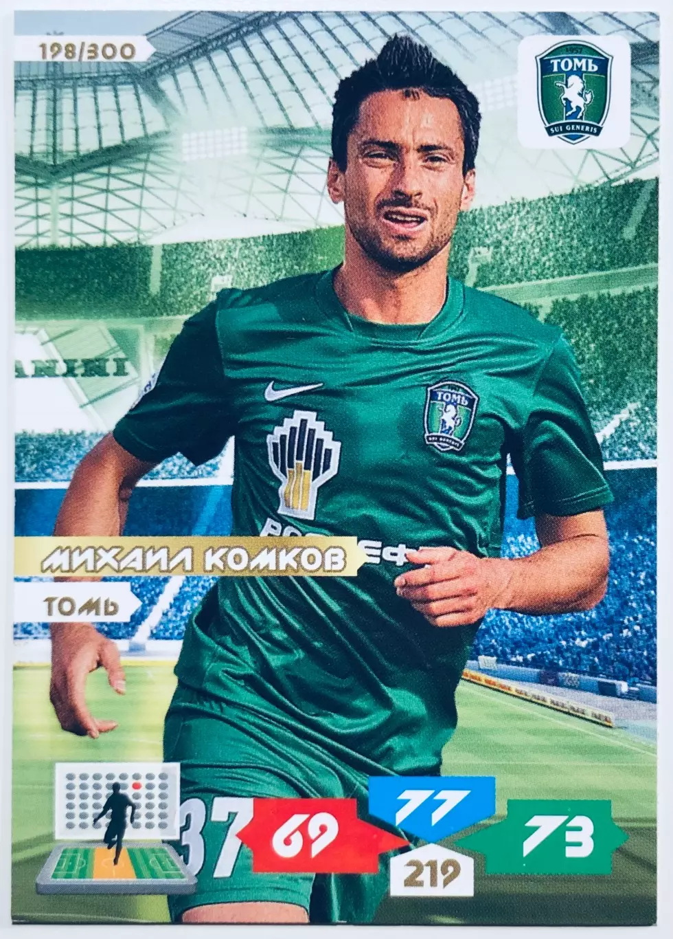 Карточка Михаил Комков ФК Томь Томск