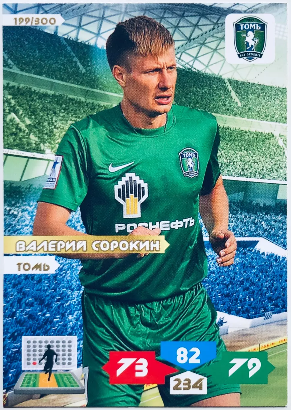 Карточка Валерий Сорокин ФК Томь Томск