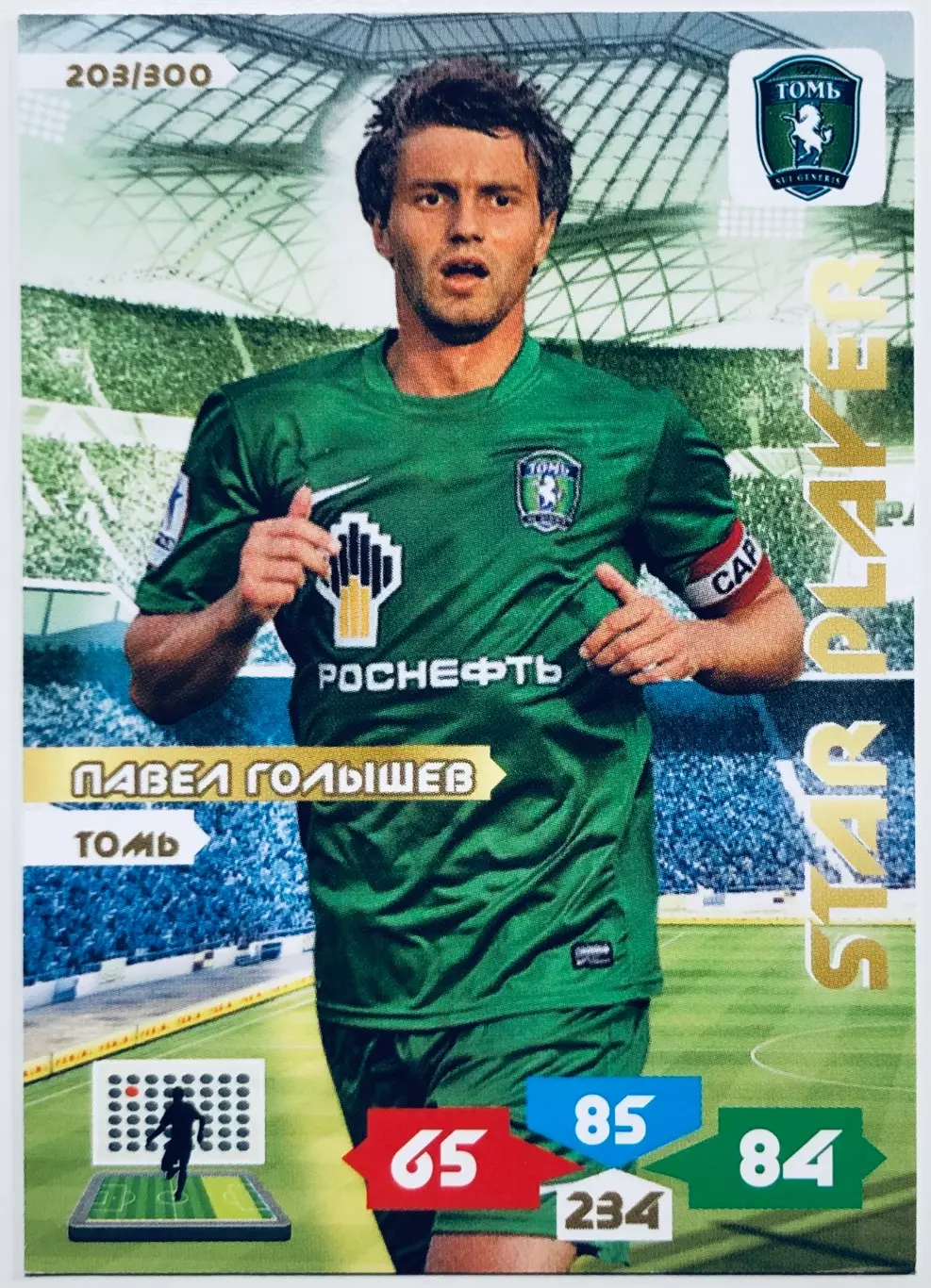 Карточка Павел Голышев ФК Томь Томск