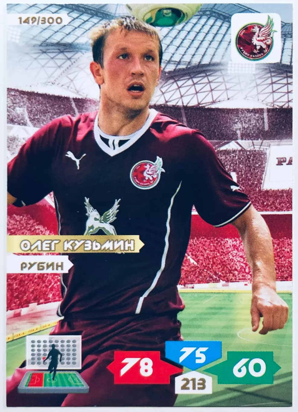 Карточка Олег Кузьмин ФК ”Рубин” Казань
