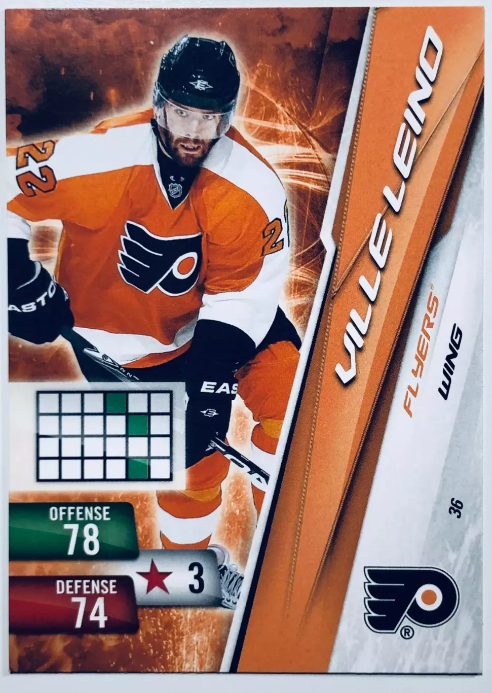 Карточка Ville Leino Philadelphia Flyers