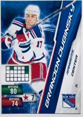 Карточка Brandon Dubinsky NY Rangers