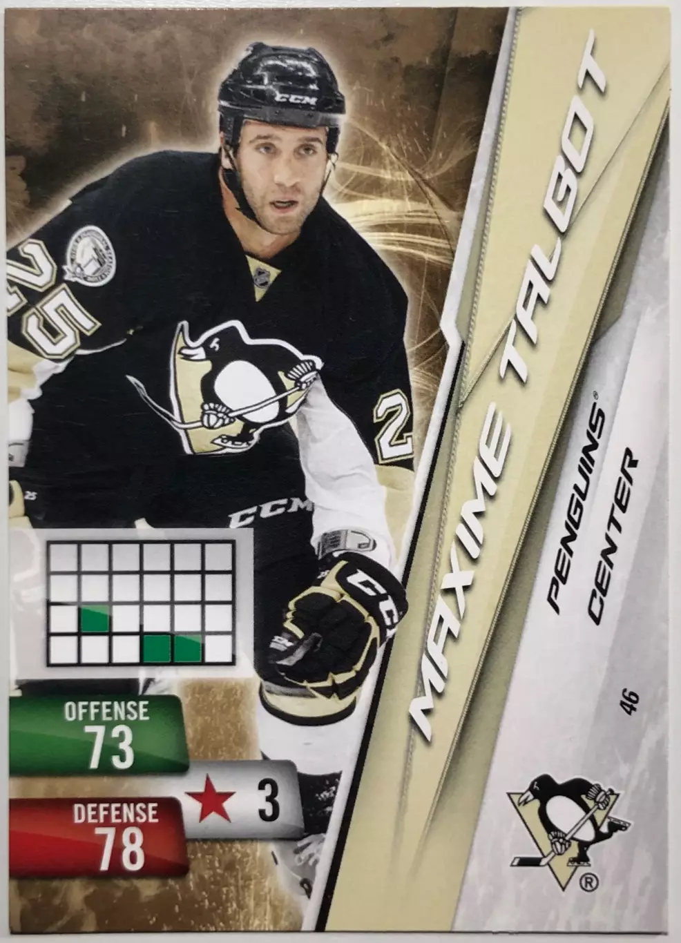 Карточка Maxime Talbot Pittsburgh Penguins