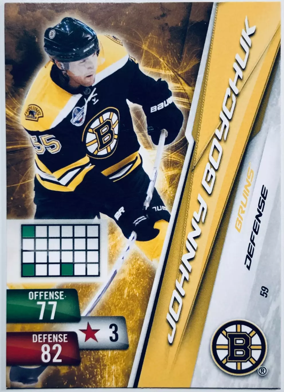 Карточка Johnny Boychuk Boston Bruins