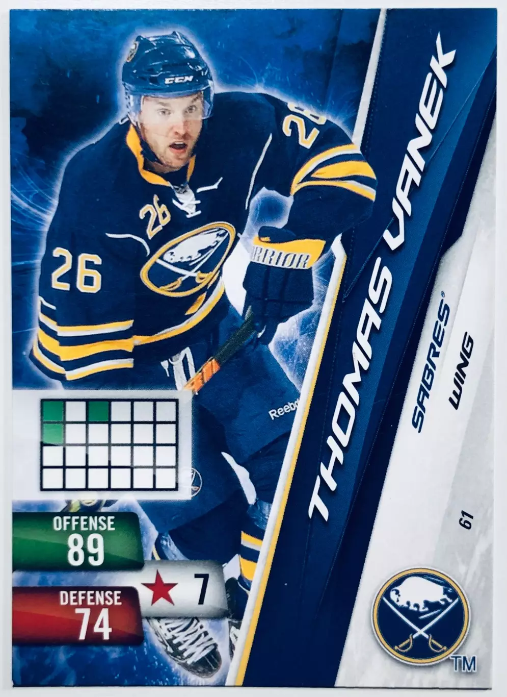 Карточка Thomas Vanek Buffalo Sabres