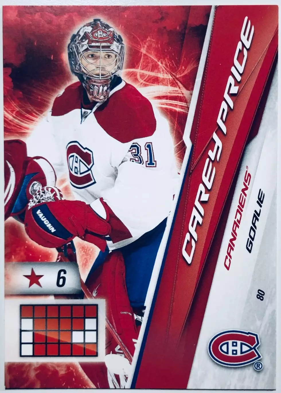 Карточка Carey Price Montreal Canadiens