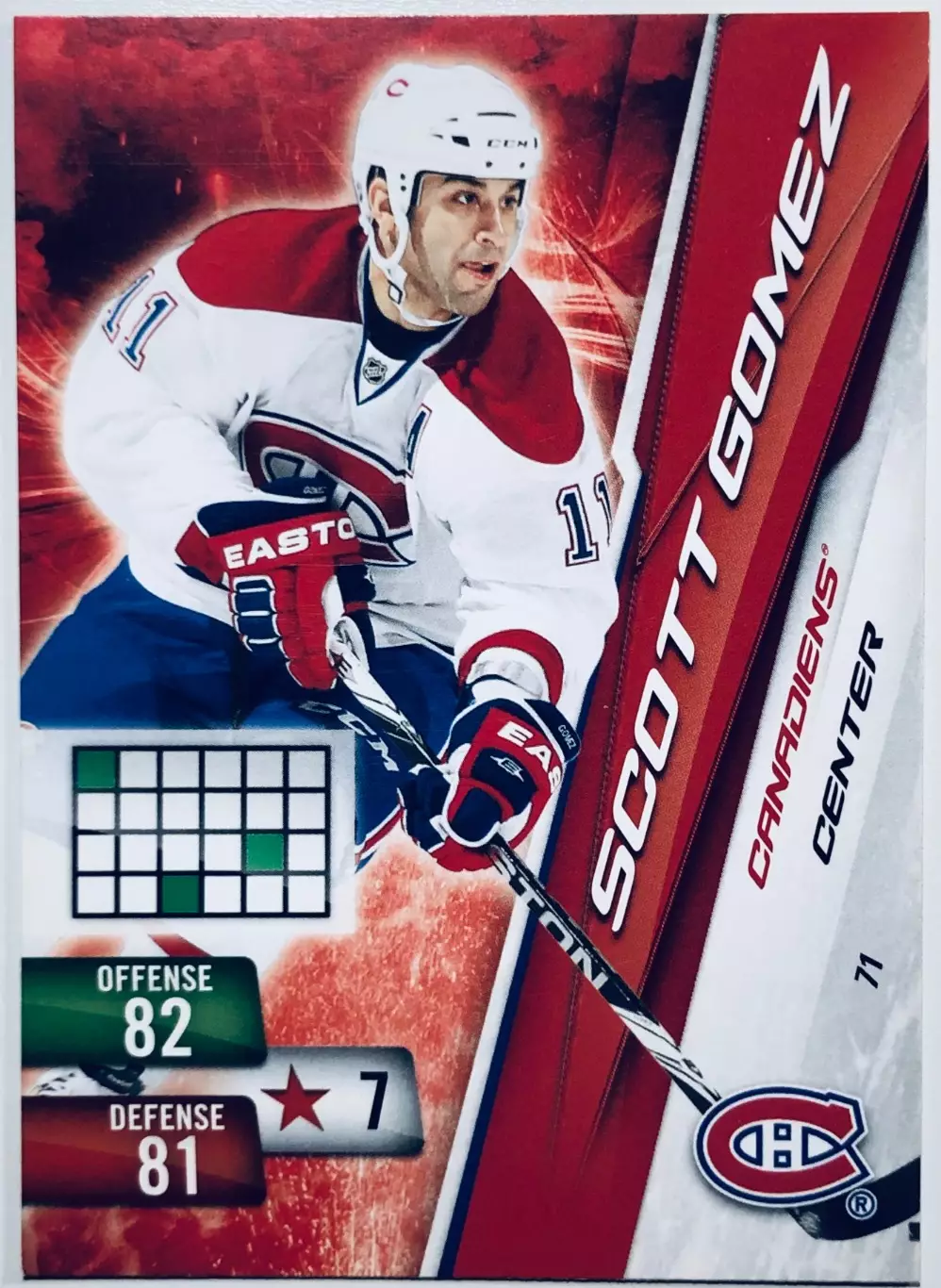 Карточка Scott Gomez Montreal Canadiens