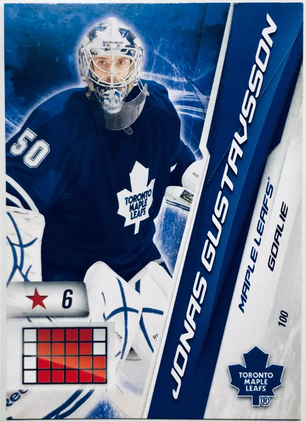 Карточка Jonas Gustavsson Toronto Maple Leafs